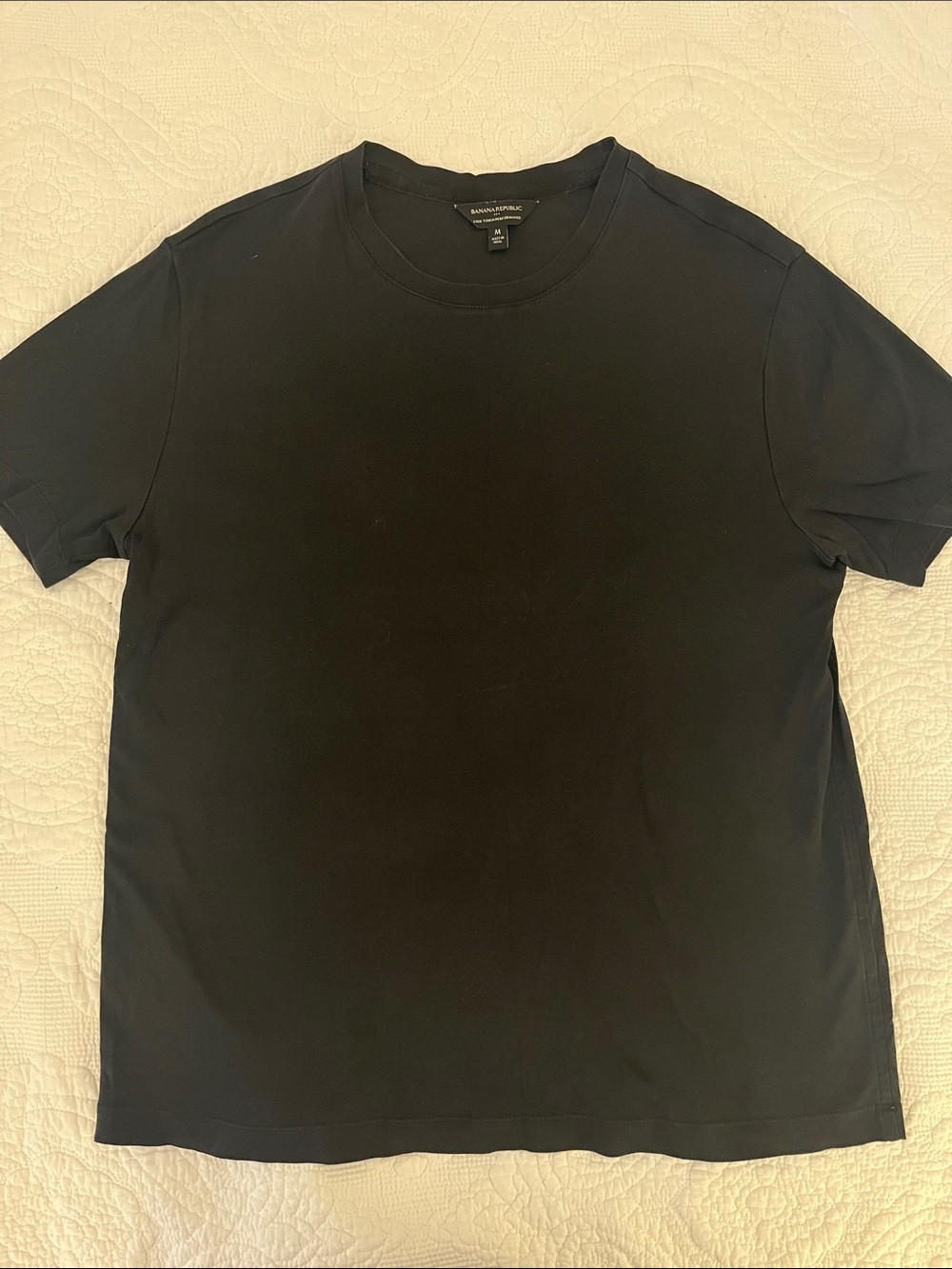 Banana Republic Black Short Sleeve Crew Neck Tee M